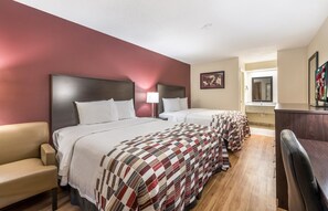 Habitación Deluxe, 2 camas dobles, no fumadores | Escritorio, espacio para trabajar con un portátil, cortinas opacas