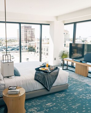 Deluxe kamer, 1 kingsize bed (Platinum Studio) | Kameruitzicht