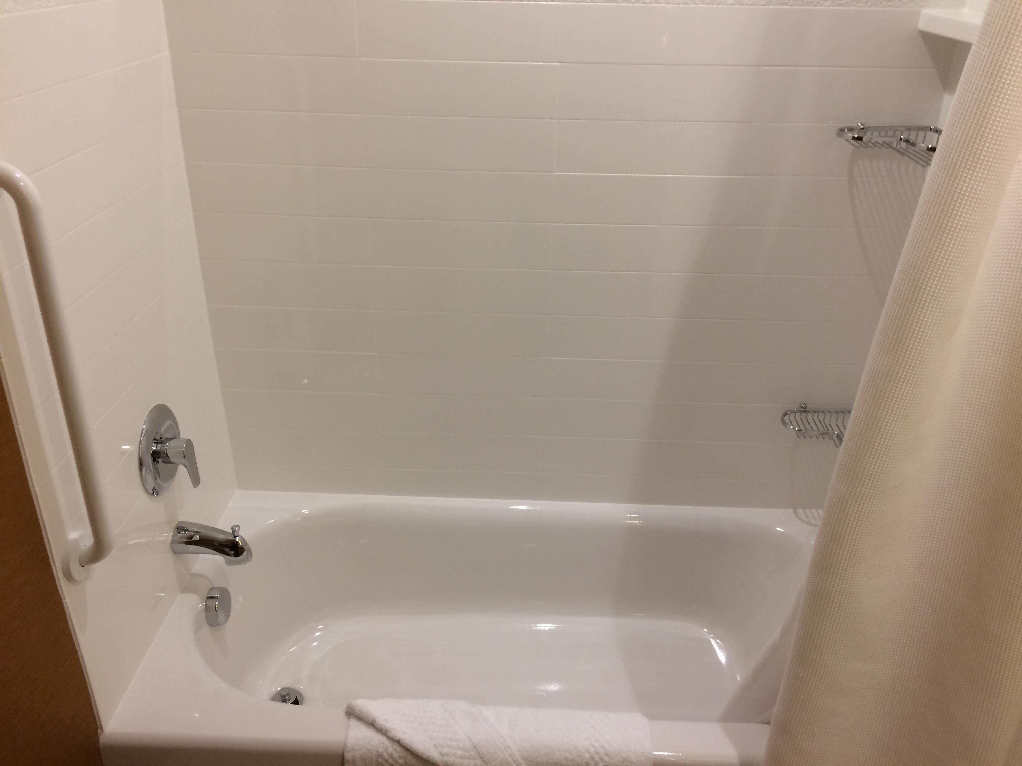 free toiletries, hair dryer, towels