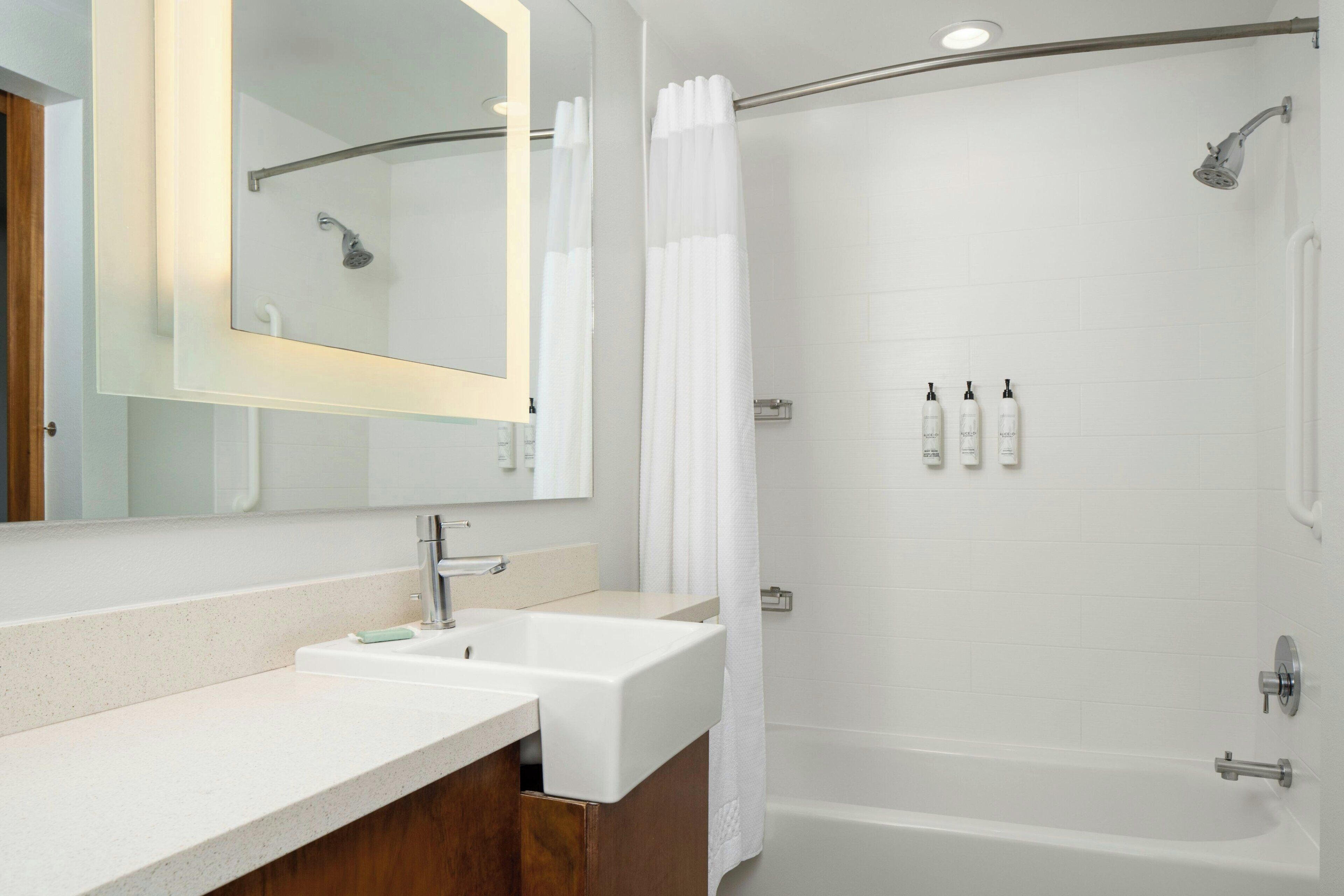 free toiletries, hair dryer, towels