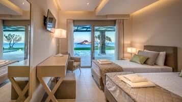 Deluxe Villa, 3 Bedrooms, Private Pool, Sea View | 3 bedrooms, premium bedding, in-room safe, individually decorated