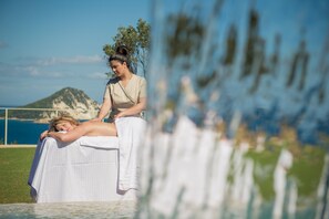 Manicures and pedicures, massages