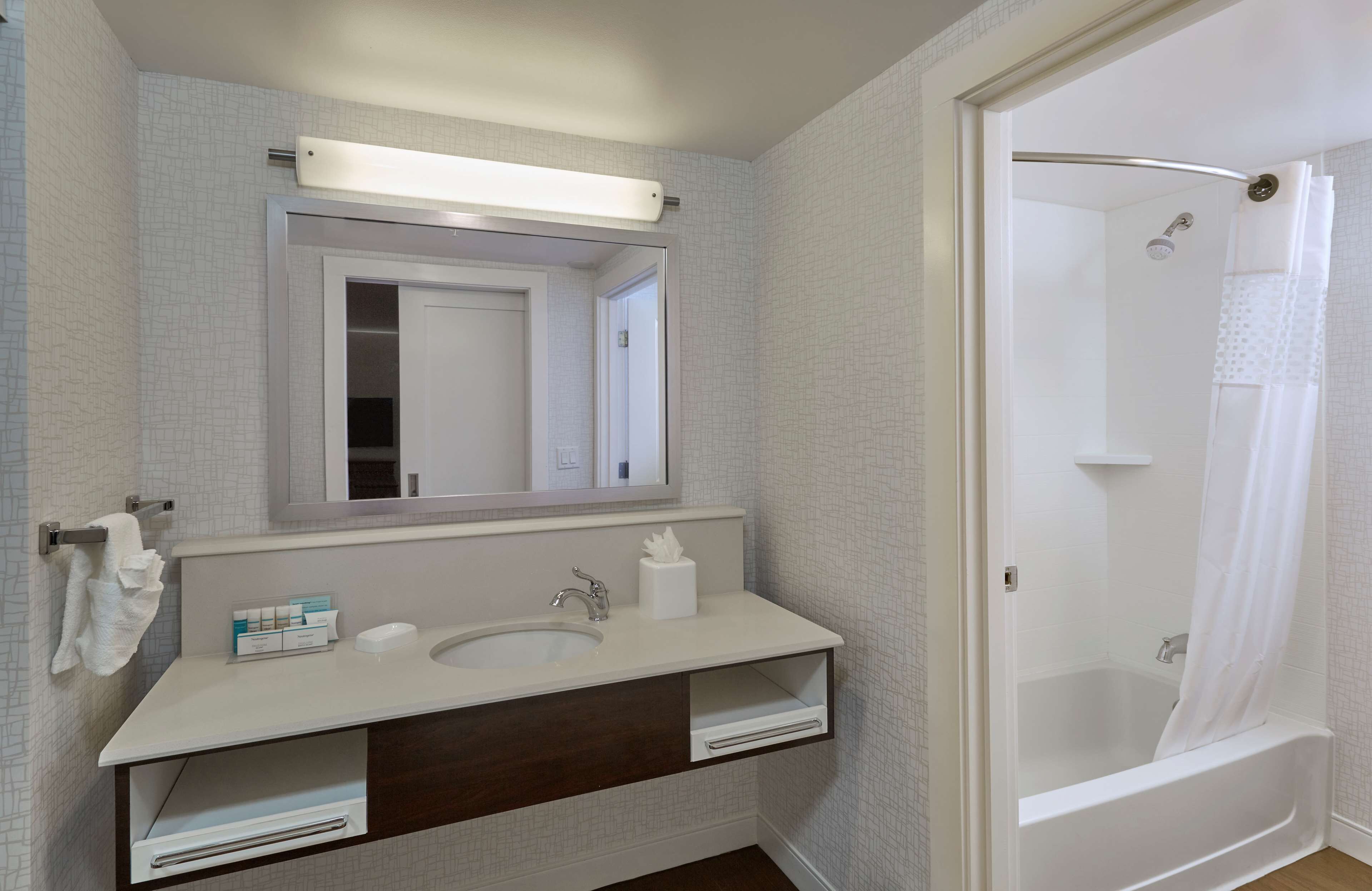 free toiletries, hair dryer, towels