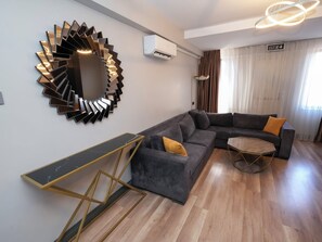 Deluxe Suite, 2 Bedrooms, Jetted Tub | Living area | 55-inch LCD TV with satellite channels, TV - No 139 Apartments (Istanbul)