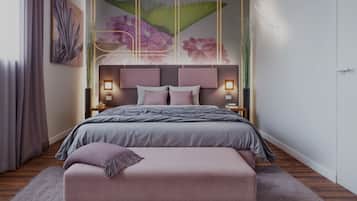 Tripla Superior | Una cassaforte in camera, tende oscuranti, lenzuola