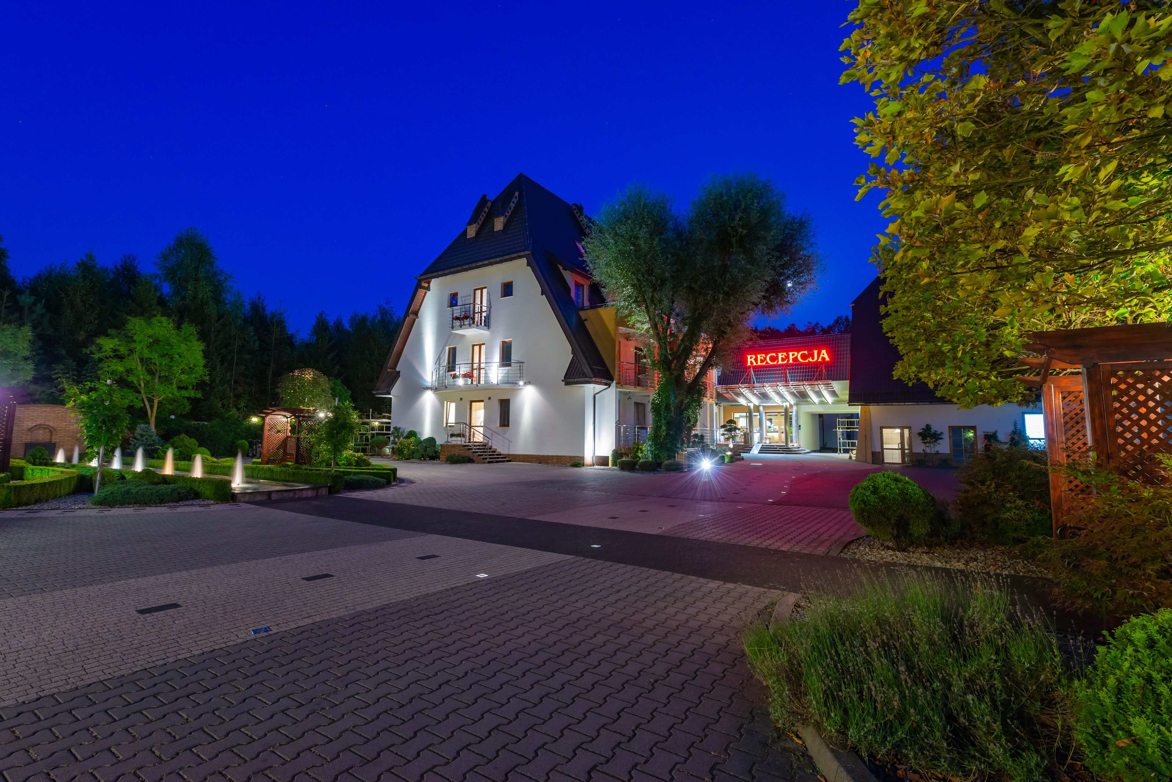 front of property – evening/night