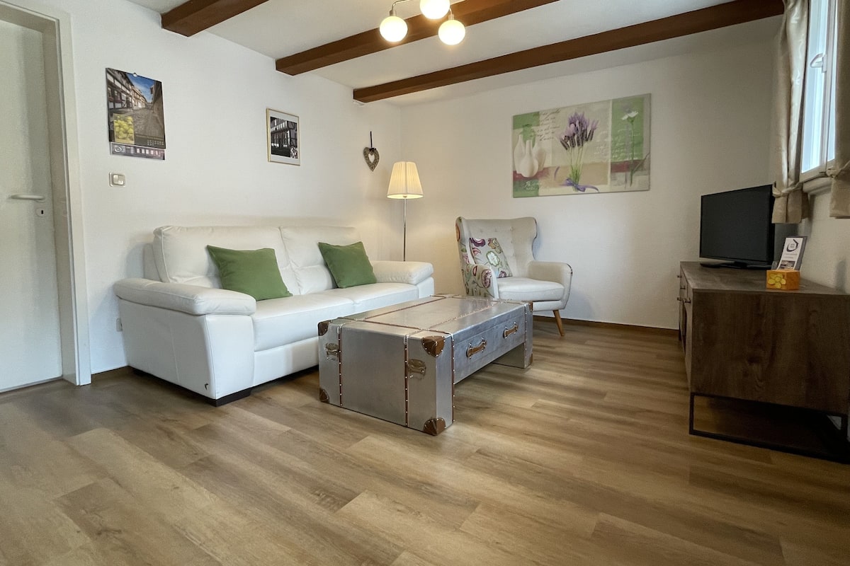 Comfort Apartment, 1 Bedroom, Balcony, City View (Number 05) | Living area | 32-inch TV with satellite channels