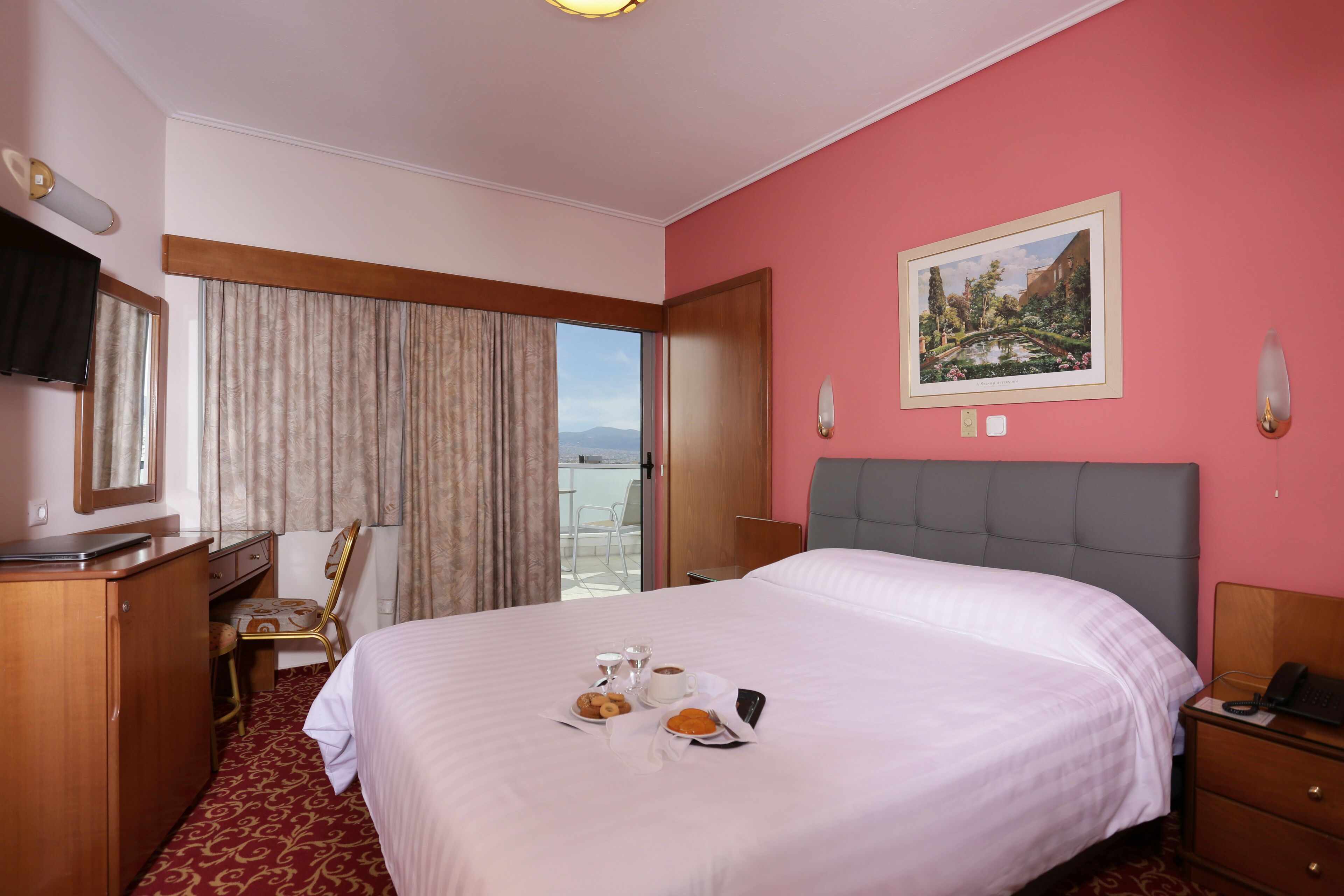 Minibar, in-room safe, desk, blackout curtains