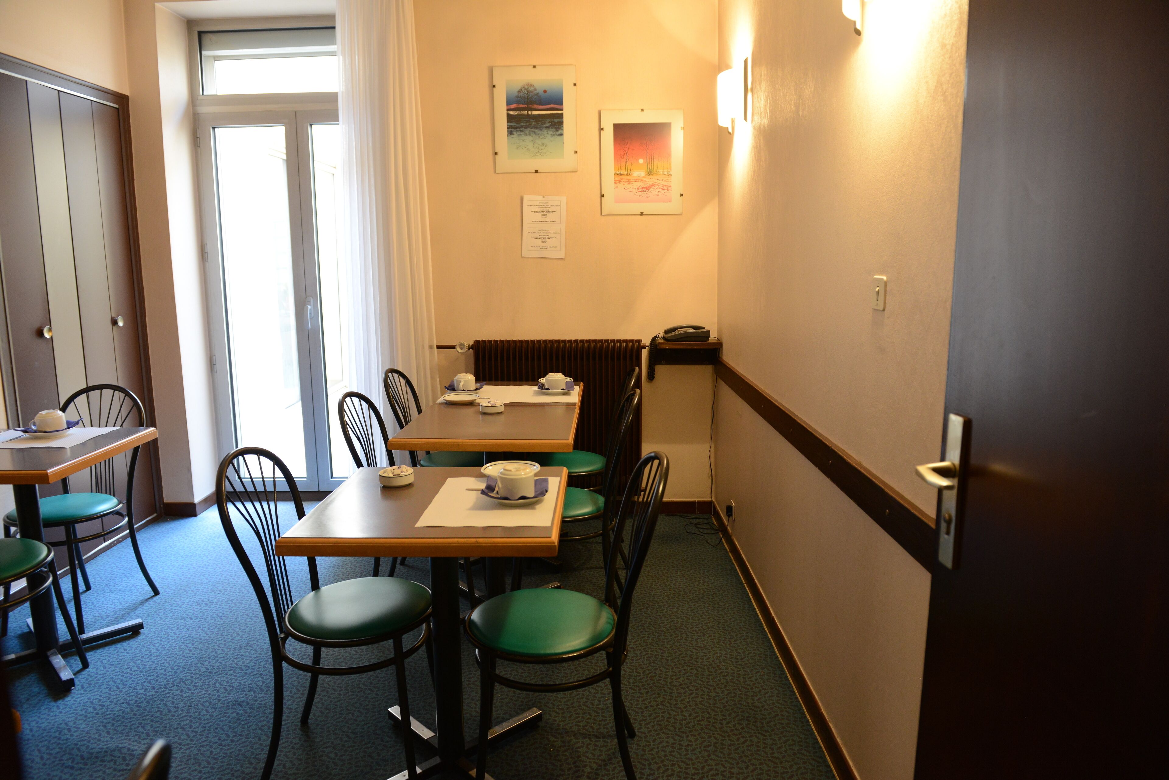 daily continental breakfast (eur 8.50 per person)