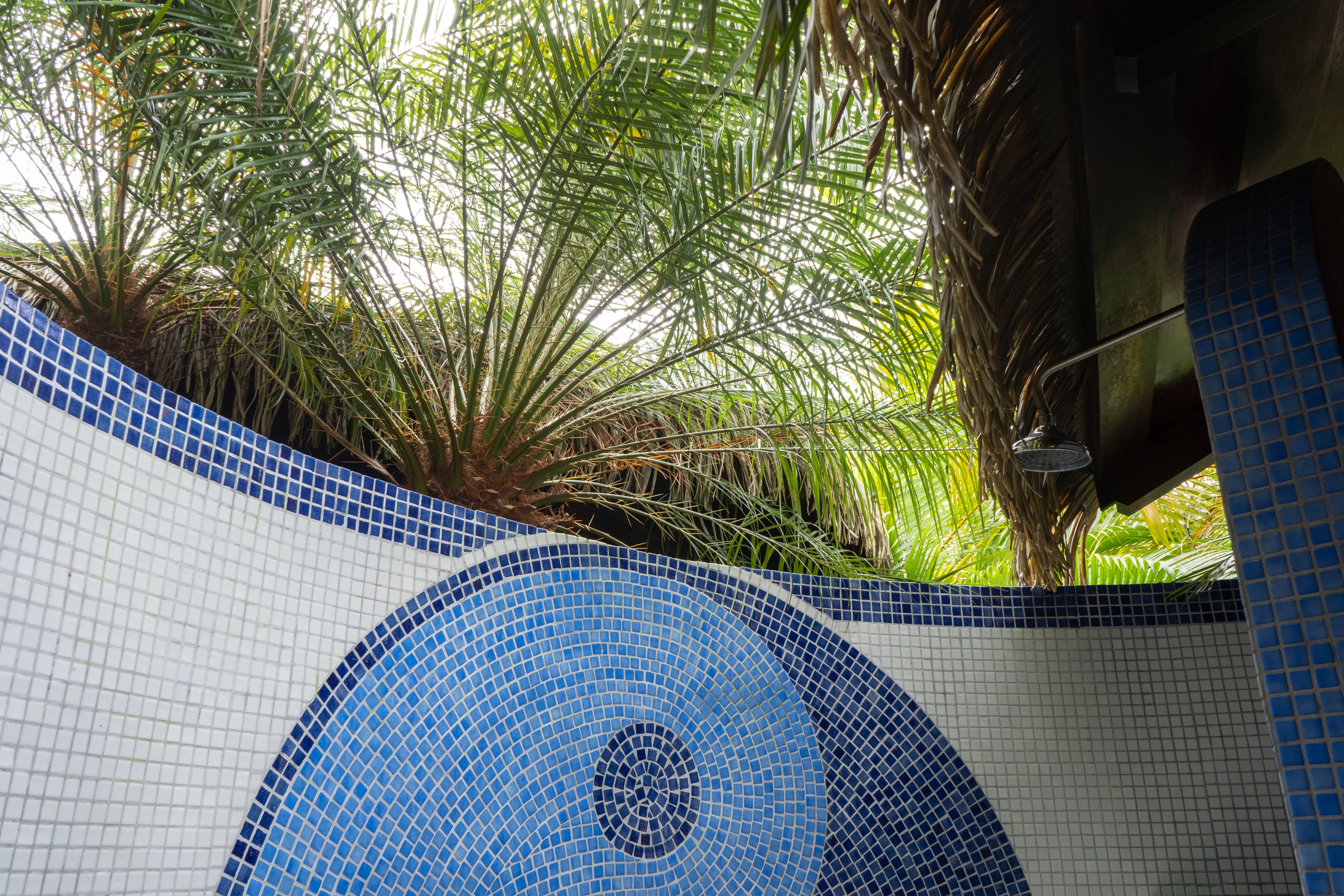 deluxe villa | bathroom | shower, rainfall showerhead, designer toiletries, hair dryer