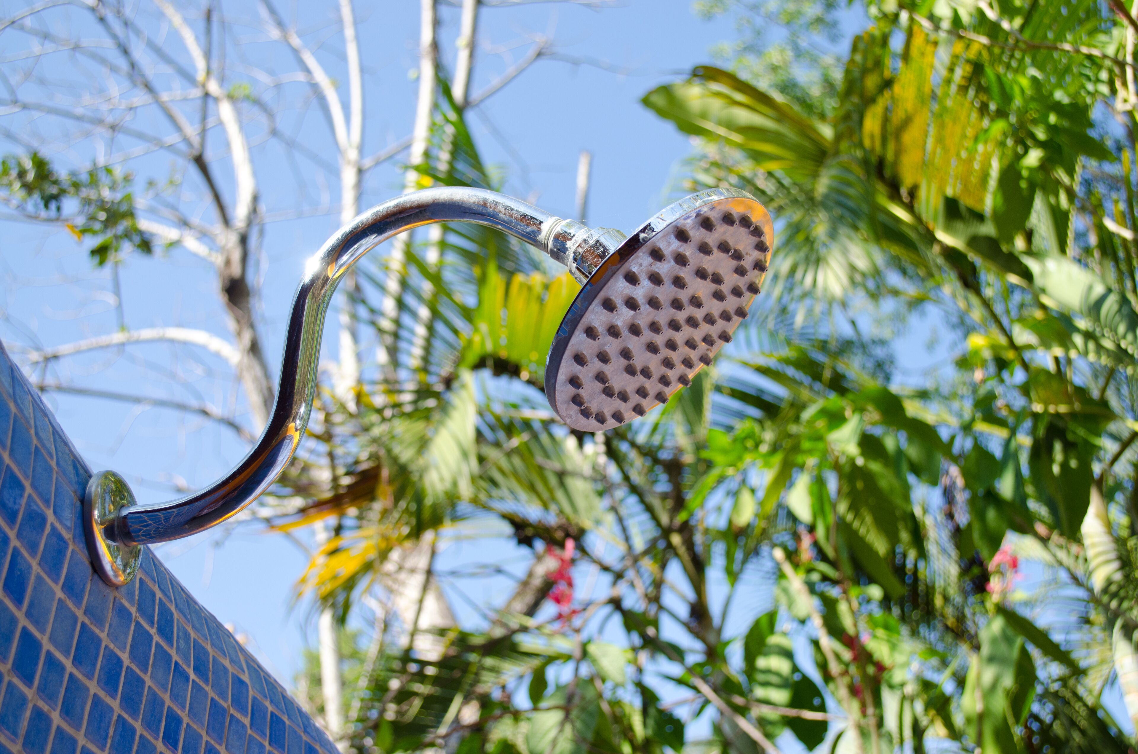 deluxe villa | bathroom | shower, rainfall showerhead, designer toiletries, hair dryer