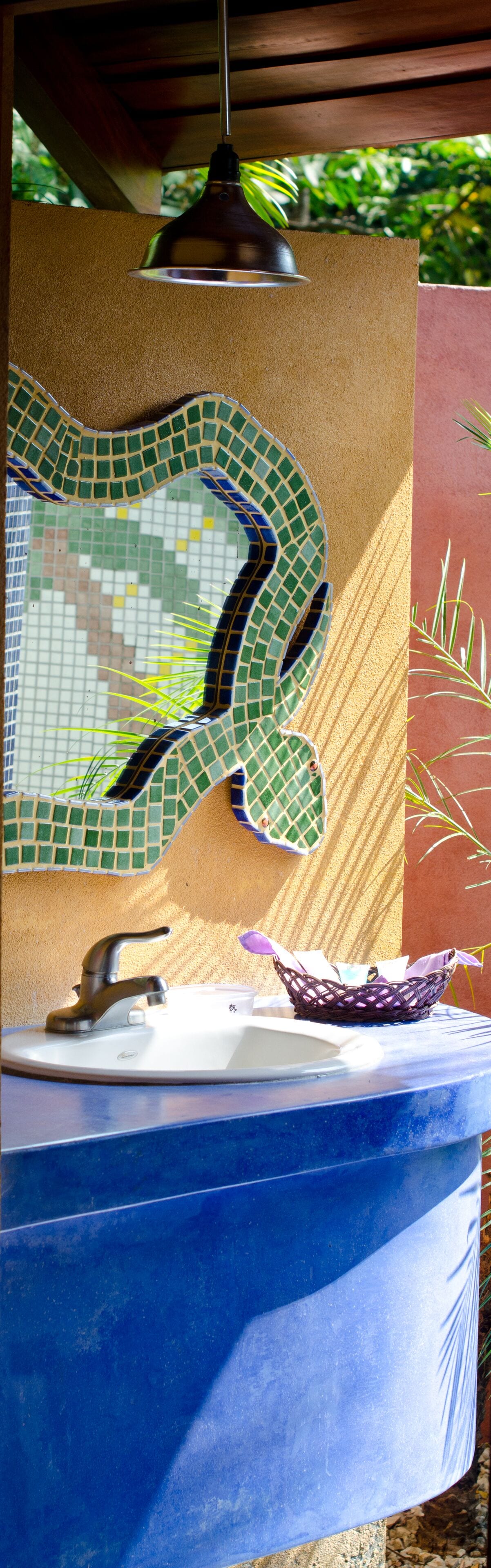 deluxe villa | bathroom | shower, rainfall showerhead, designer toiletries, hair dryer