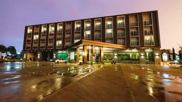 Front of property – evening/night