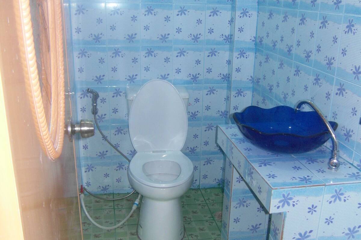 basic double room, 1 double bed, city view | bathroom | shower, free toiletries, towels