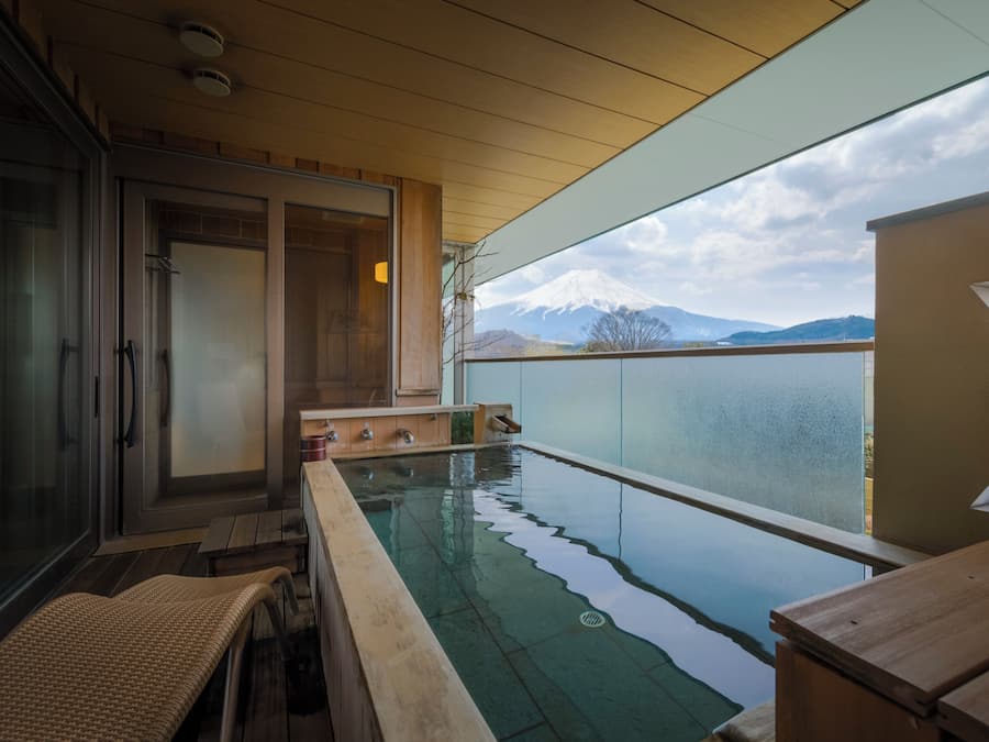 Traditional-Zimmer, Nichtraucher (Yuraku, Open Air Bath, Mt Fuji View) | Badezimmer