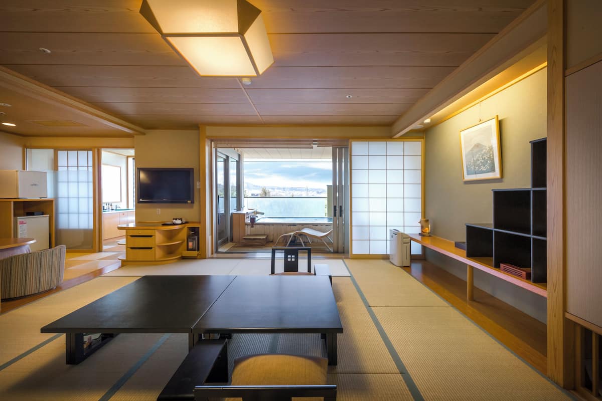 "Yubanashi" Yuraku Yamabiko-tei Japanese Style Room with Open-Air Bath Mount Fuji View - Non-Smoking | In-room safe, free WiFi, bed sheets