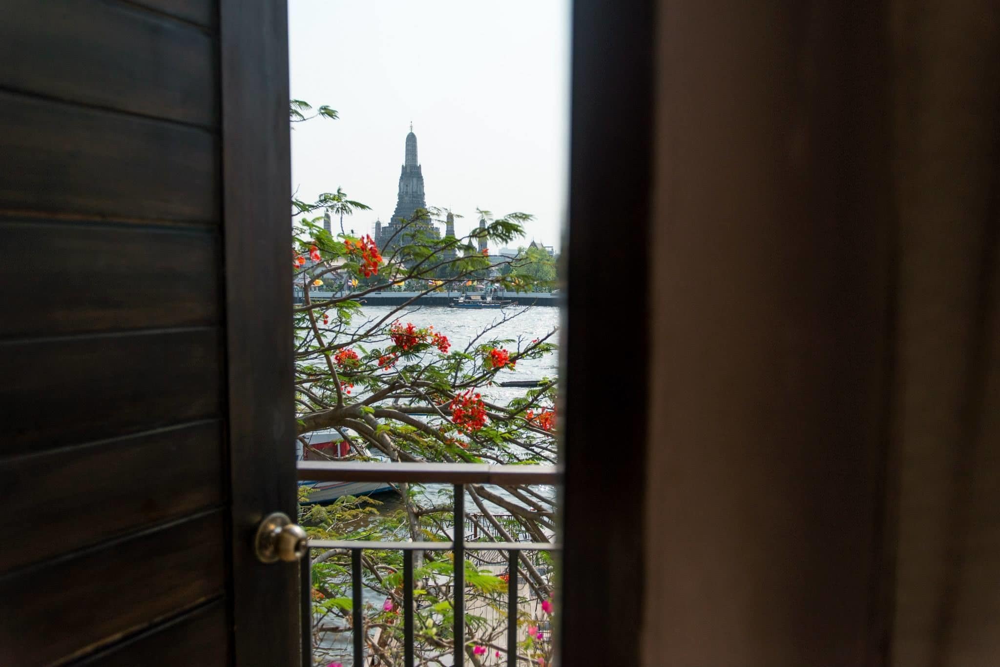 deluxe room, 1 double bed, terrace, river view | view from room