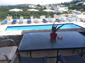 Terrace/patio - Kavousanos Apartments (Agios Nikolaos)