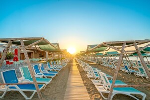 Private beach nearby, sun loungers, beach umbrellas, beach towels