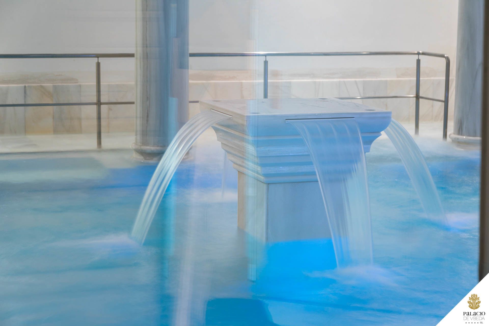 Salas de tratamientos para parejas, fuentes de agua termal o mineral