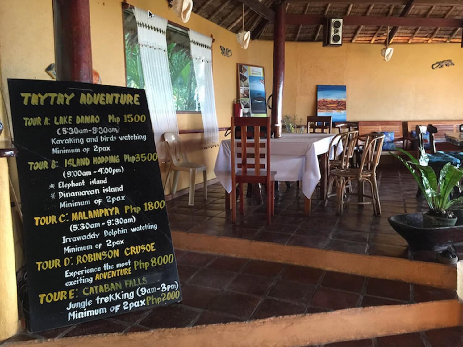 breakfast, lunch, dinner served; filipino cuisine, sea views