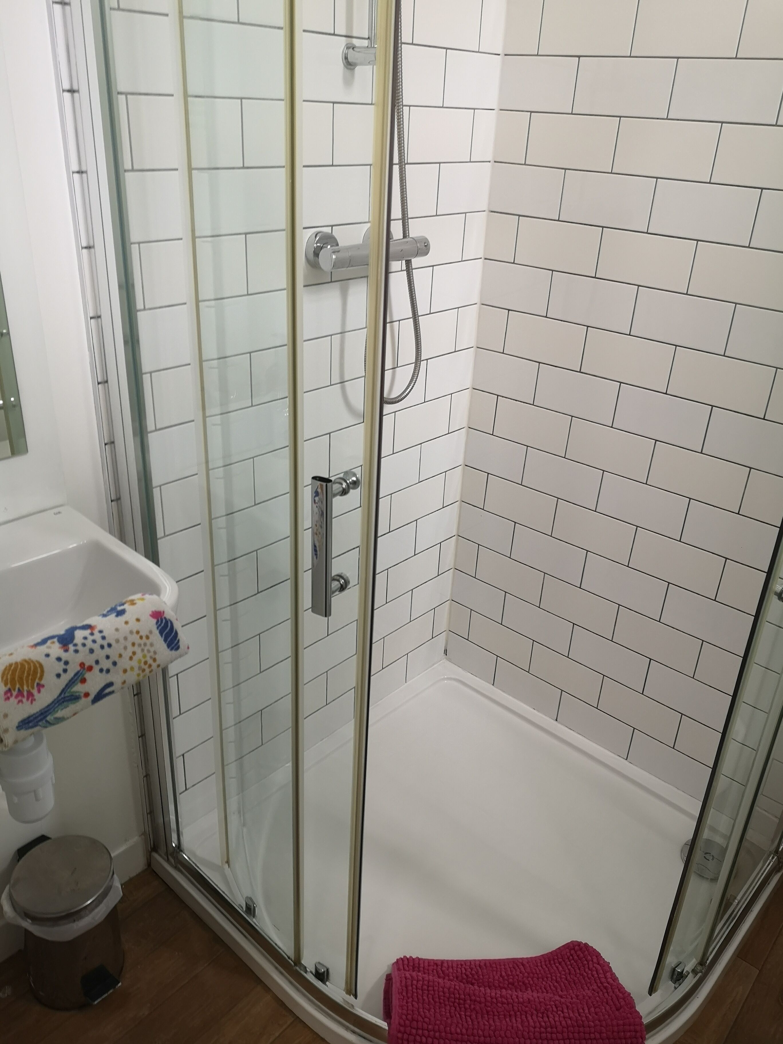 Shower, towels