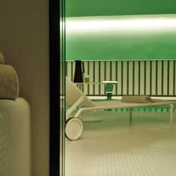 Indoor pool, pool loungers