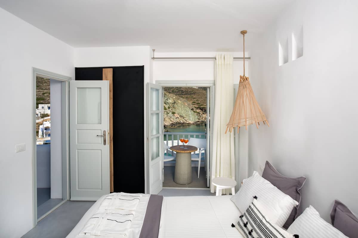 Superior-Zimmer, Meerblick | Bettwäsche aus ägyptischer Baumwolle, hochwertige Bettwaren
