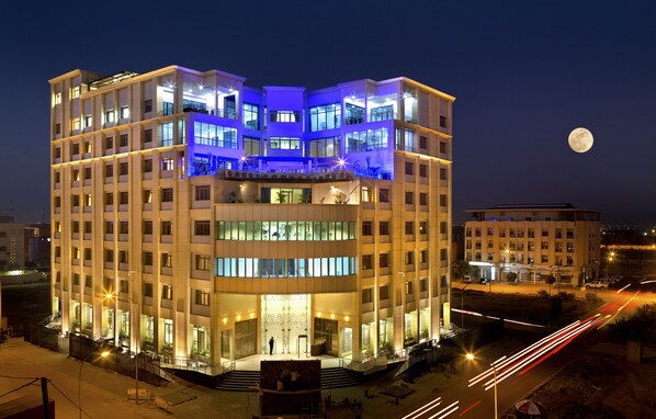 Front of property – evening/night