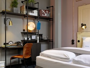 Hypo-allergenic bedding, minibar, in-room safe, individually decorated