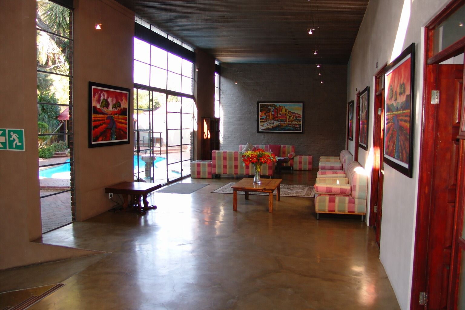 Lobby sitting area