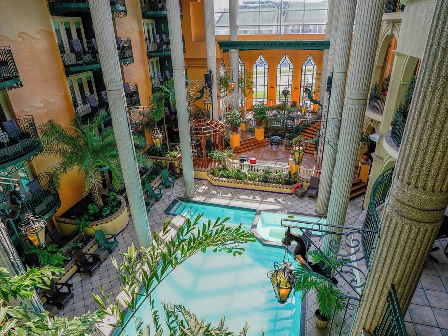 Indoor pool, open 8:00 AM to 9:00 PM, pool loungers