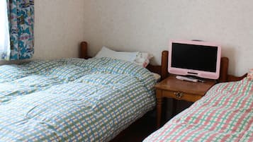 基础双床房, 2 张单人床, 无烟房, 公共浴室 (Free Wifi) | 免费 WiFi、床单
