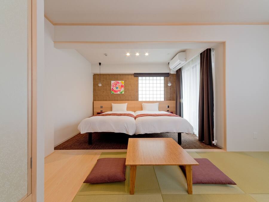 Quarto duplo luxo (with Tatami Area) | Cofres nos quartos, cortinas blackout, quartos à prova de som