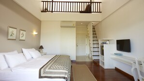 Family Loft | Desk, blackout curtains, iron/ironing board (on request), rollaway beds - Santosha Health & Lifestyle Resort (Pak Chong)