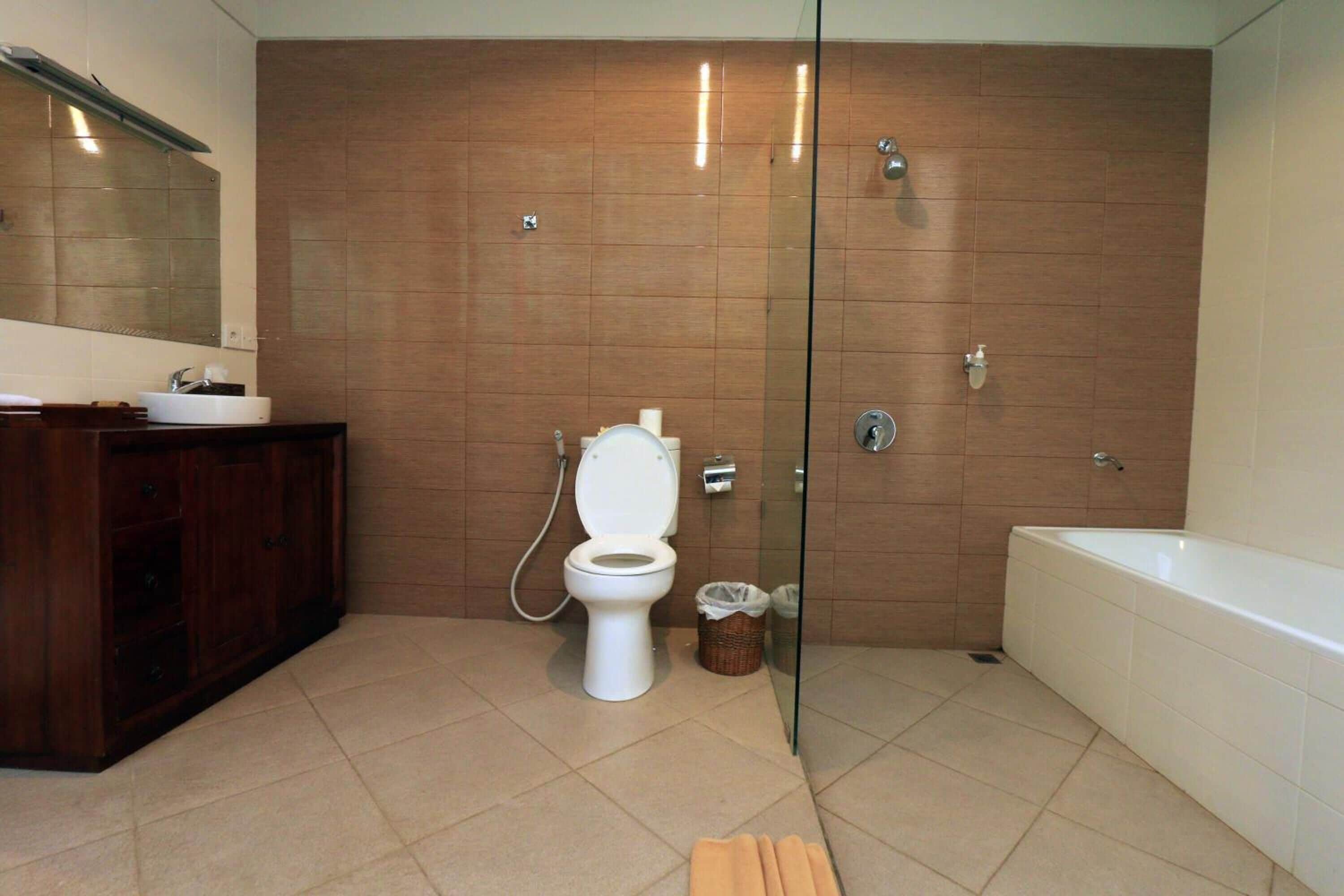 free toiletries, hair dryer, slippers, towels