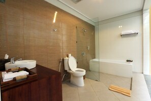 Kostenlose Toilettenartikel, Haartrockner, Hausschuhe, Handtücher