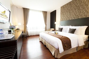 이집트산 면 시트, 고급 침구, 셀렉트 컴포트 침대, 미니바