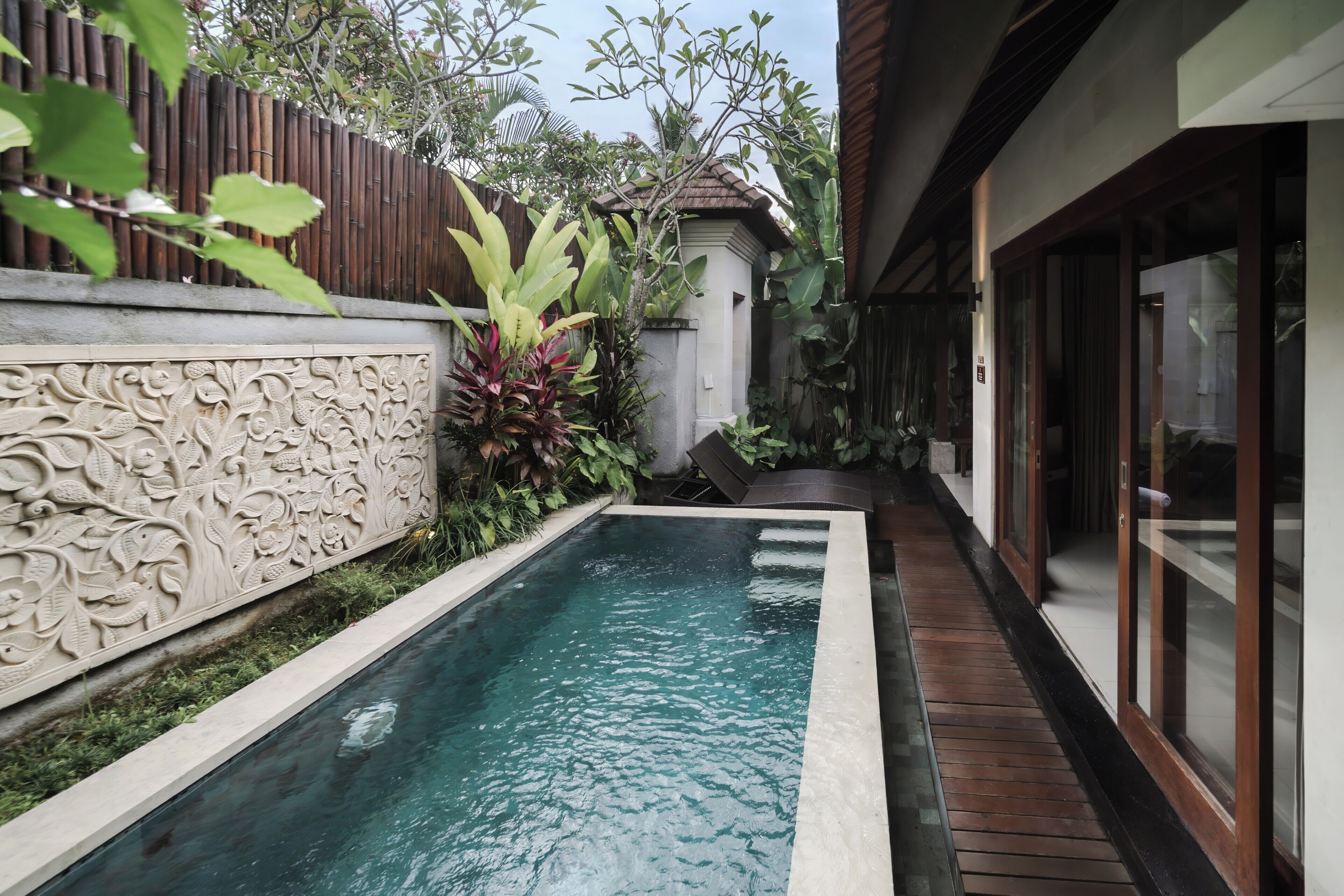 One Bedroom Villa with Private Pool | Living area | 50-inch LED TV with digital channels, Netflix, streaming services