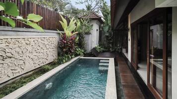 One Bedroom Villa with Private Pool | Living area | 50-inch LED TV with digital channels, Netflix, streaming services
