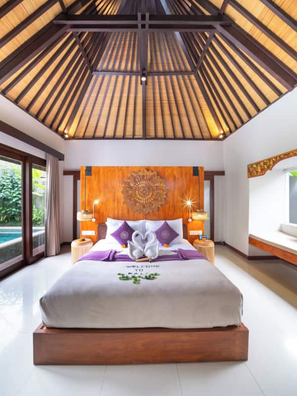 Grand One Bedroom Villa with Private Pool | 1 bedroom, in-room safe, blackout curtains, iron/ironing board