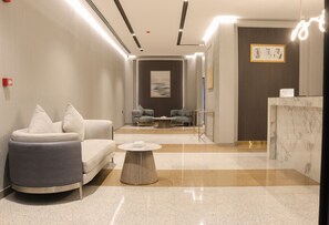 Sitteområde i lobbyen