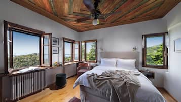 Deluxe Room with Panoramic Sea View - Lysithea | 2 habitaciones y sábanas de algodón egipcio