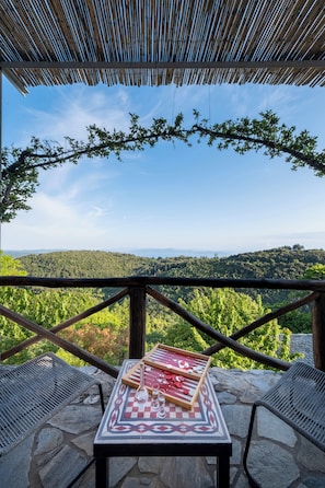 Superior Room with Panoramic Sea View - Karmi | Terrace/patio