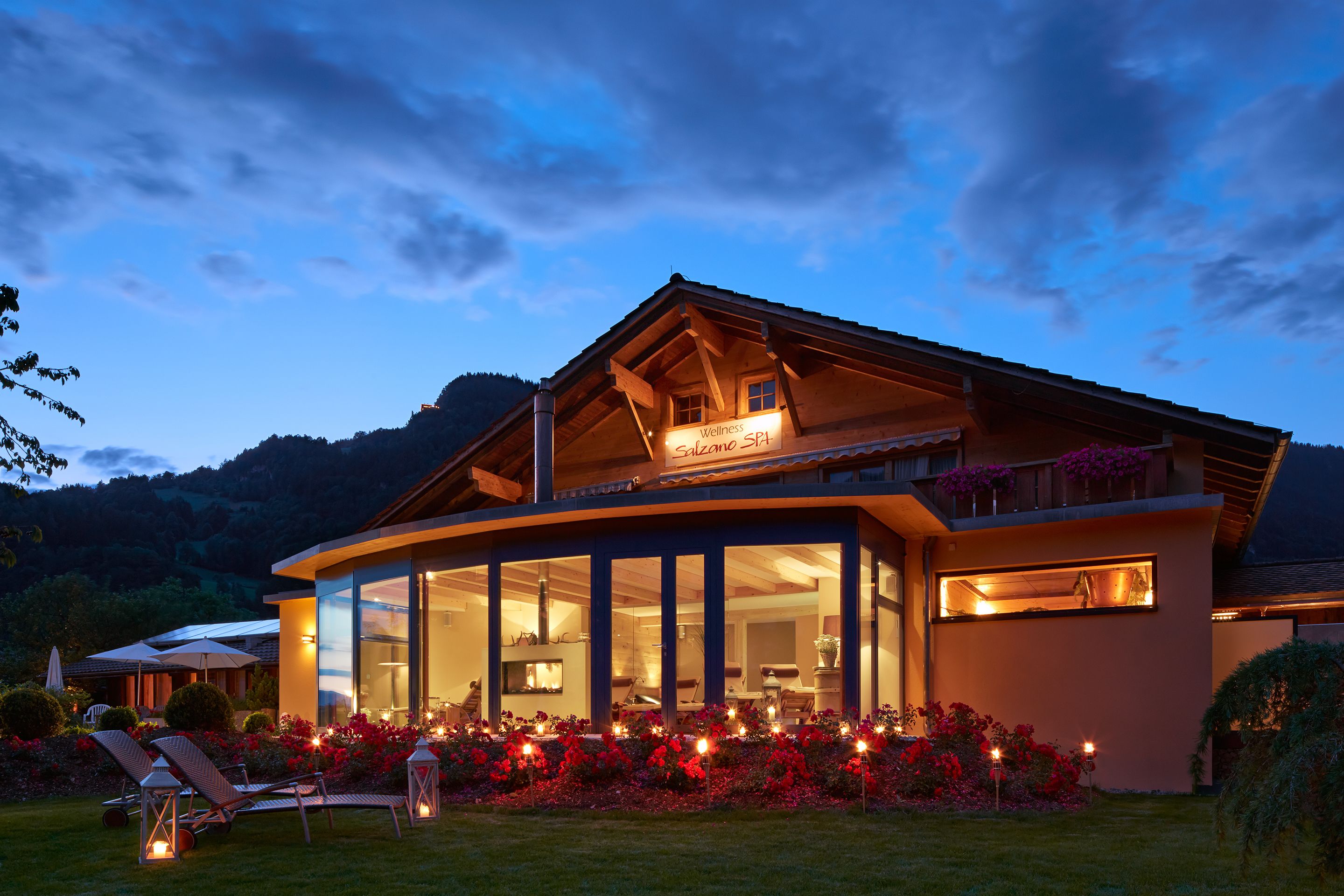 front of property – evening/night