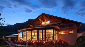 Front of property – evening/night