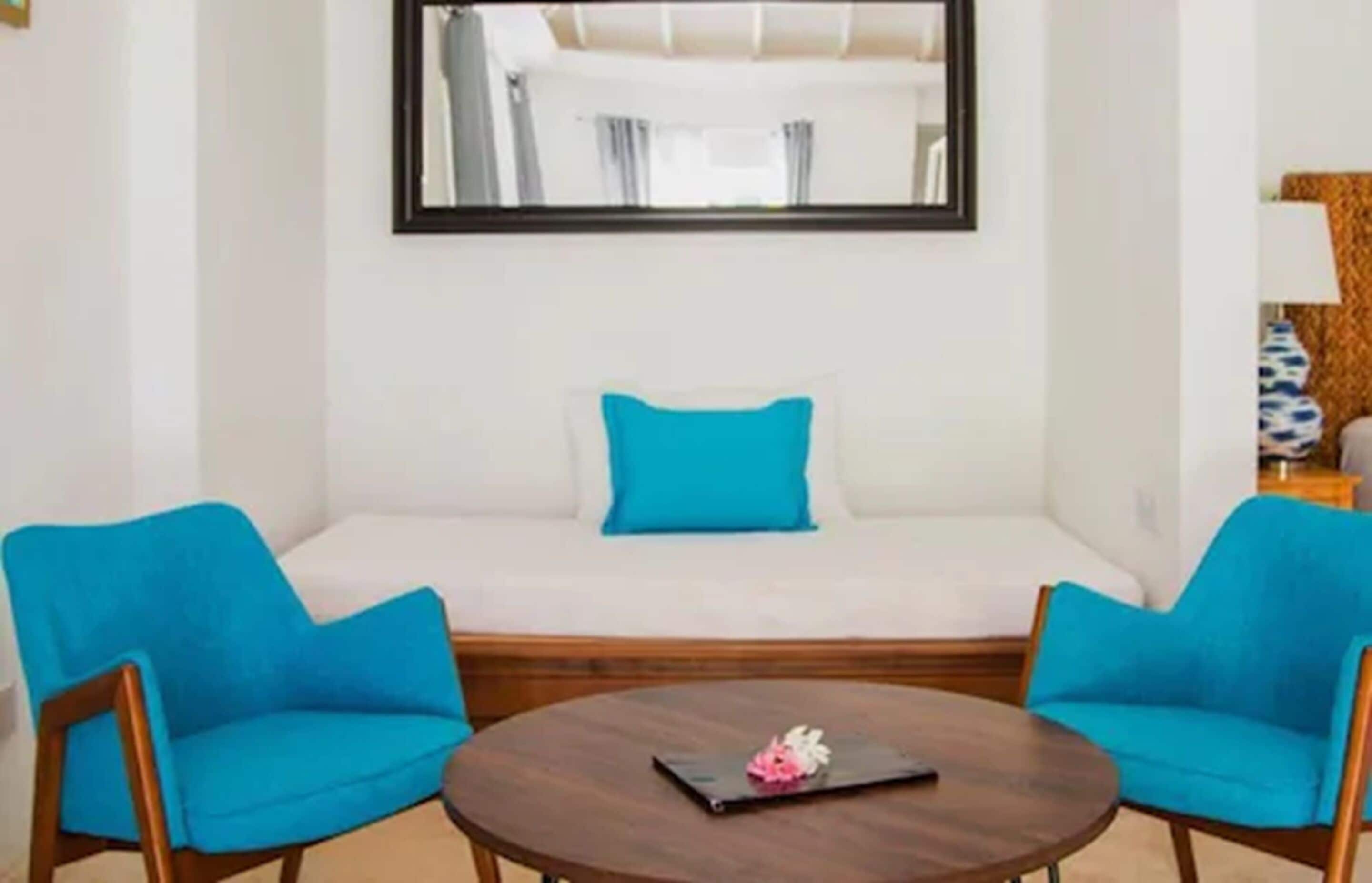 family villa, 2 bedrooms, 2 bathrooms, kitchenette, garden area | in-room safe, desk, laptop workspace, iron/ironing board