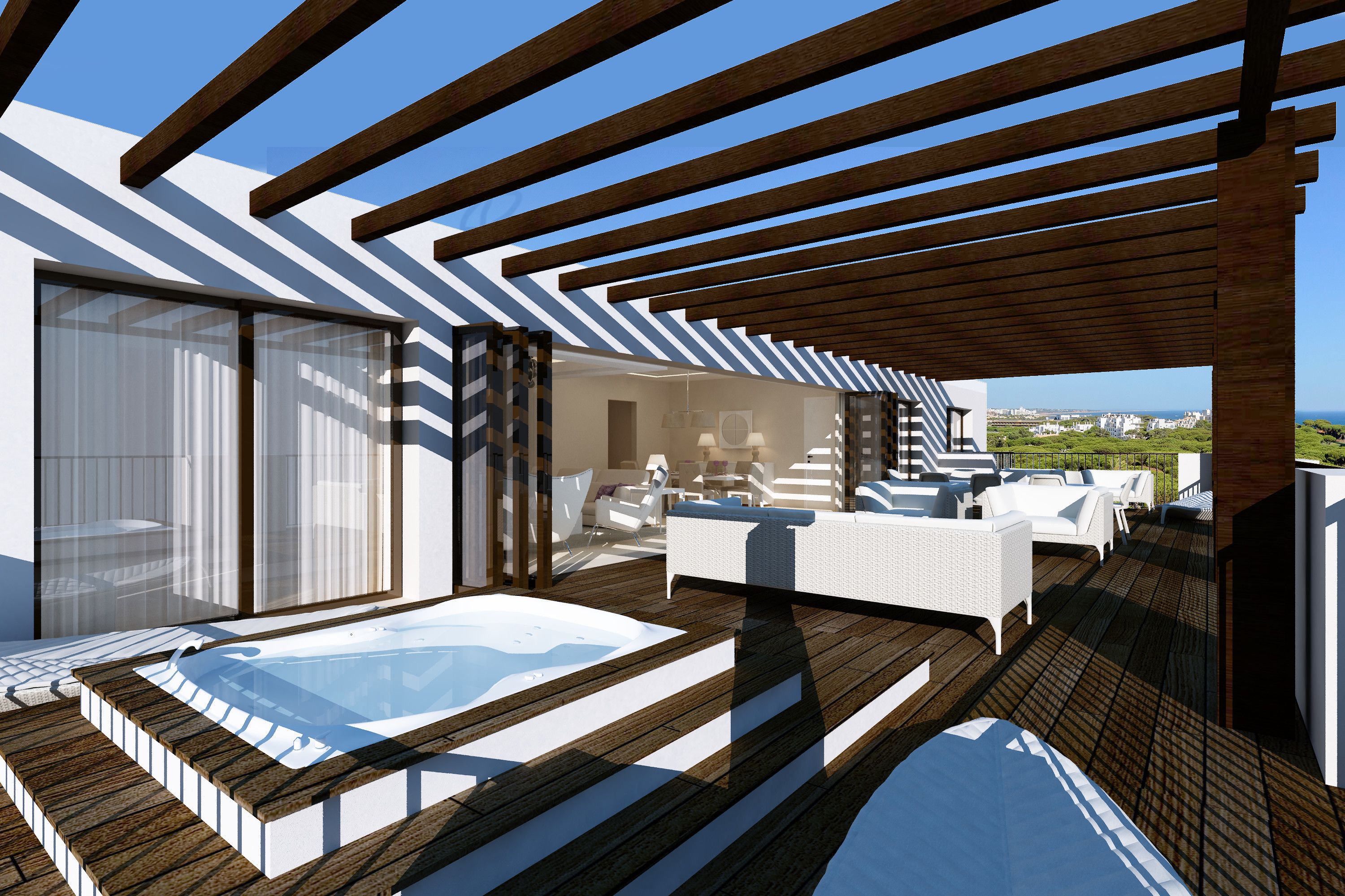 2-Bedroom Presidential Ocean Suite | Außen-Whirlpool