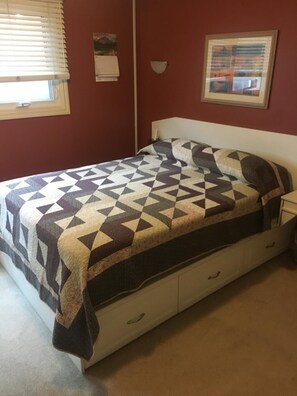 Desk, iron/ironing board, bed sheets - Laura's Lodge (Saskatoon)