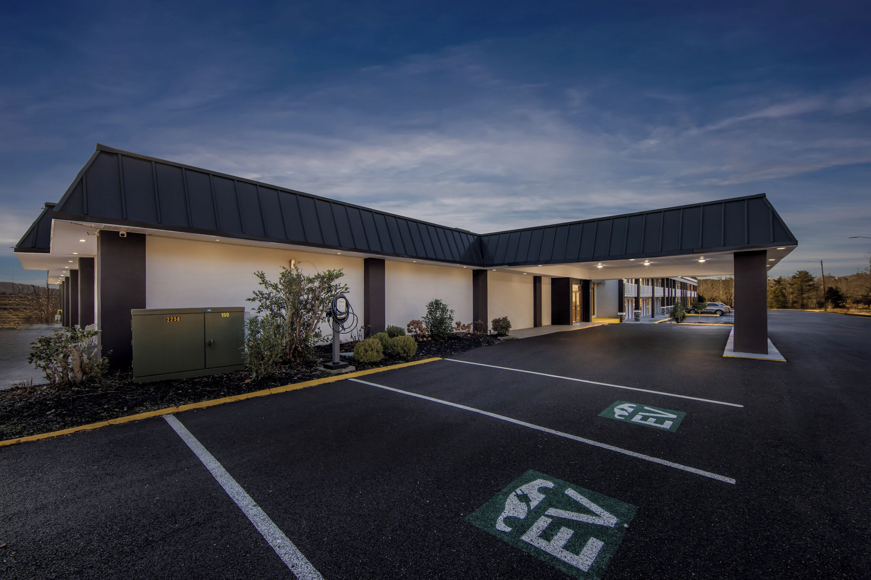 Front of property – evening/night